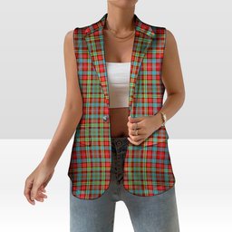 ScotsTee Shop Scottish Ogilvie Women's Tartan Sleeveless Blazer Suit Vest