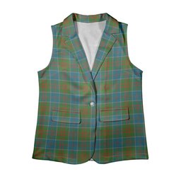 ScotsTee Shop Scottish Stewart of Appin Hunting Ancient Clan Women's Tartan Sleeveless Blazer Suit Vest