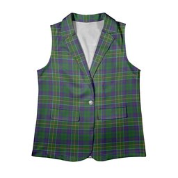 ScotsTee Shop Scottish Hunter of Hunterston Women's Tartan Sleeveless Blazer Suit Vest