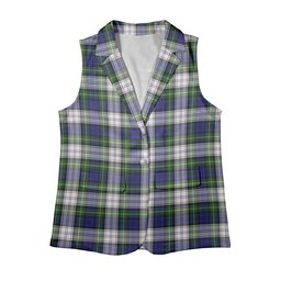 ScotsTee Shop Scottish Gordon Dress Modern Women's Tartan Sleeveless Blazer Suit Vest
