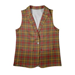ScotsTee Shop Scottish Scrimgeour of Glassary Women's Tartan Sleeveless Blazer Suit Vest