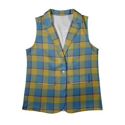 ScotsTee Shop Scottish Oliver Dress Pink Women's Tartan Sleeveless Blazer Suit Vest