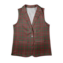 ScotsTee Shop Scottish MacKinnon Women's Tartan Sleeveless Blazer Suit Vest