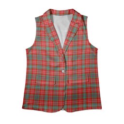 ScotsTee Shop Scottish Ogilvie (Ogilvy) Modern Women's Tartan Sleeveless Blazer Suit Vest