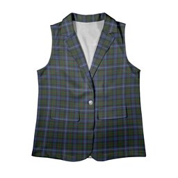 ScotsTee Shop Scottish Robertson Hunting 2 Women's Tartan Sleeveless Blazer Suit Vest
