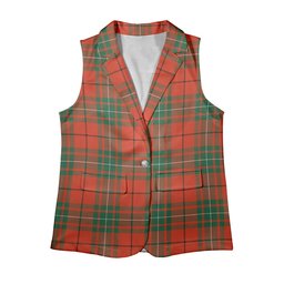 ScotsTee Shop Scottish McAuley Ancient Women's Tartan Sleeveless Blazer Suit Vest
