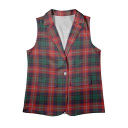 ScotsTee Shop Scottish Rattray of Lude Modern Women's Tartan Sleeveless Blazer Suit Vest