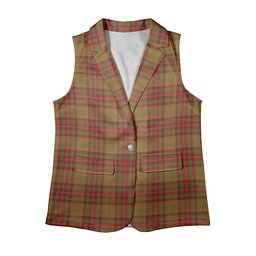 ScotsTee Shop Scottish MacBrair Hunting Women's Tartan Sleeveless Blazer Suit Vest