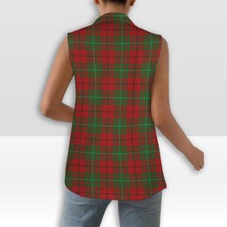 ScotsTee Shop Scottish McAulay Women's Tartan Sleeveless Blazer Suit Vest