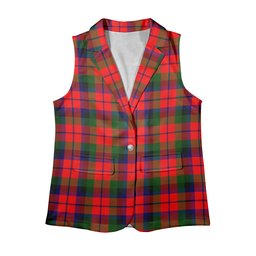 ScotsTee Shop Scottish MacCracken Modern Women's Tartan Sleeveless Blazer Suit Vest