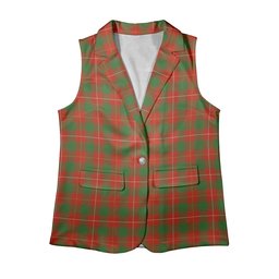 ScotsTee Shop Scottish McPhee Ancient Women's Tartan Sleeveless Blazer Suit Vest
