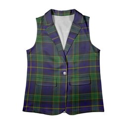ScotsTee Shop Scottish Mulholland Women's Tartan Sleeveless Blazer Suit Vest