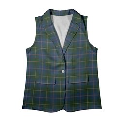 ScotsTee Shop Scottish Johnston Diana Hunting Women's Tartan Sleeveless Blazer Suit Vest