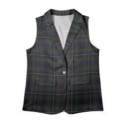 ScotsTee Shop Scottish Humphries Women's Tartan Sleeveless Blazer Suit Vest