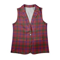 ScotsTee Shop Scottish Ross 3 Women's Tartan Sleeveless Blazer Suit Vest