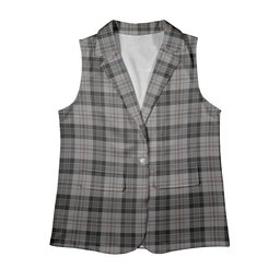 ScotsTee Shop Scottish Harris Women's Tartan Sleeveless Blazer Suit Vest