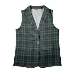 ScotsTee Shop Scottish Rollo Modern Women's Tartan Sleeveless Blazer Suit Vest