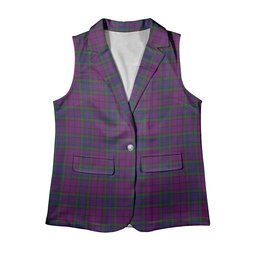 ScotsTee Shop Scottish Wardlaw Women's Tartan Sleeveless Blazer Suit Vest