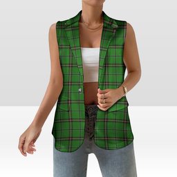 ScotsTee Shop Scottish Leach Hunting Women's Tartan Sleeveless Blazer Suit Vest