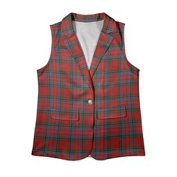 ScotsTee Shop Scottish MacKintosh or MacPherson Women's Tartan Sleeveless Blazer Suit Vest