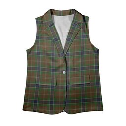 ScotsTee Shop Scottish MacLean of Kingairloch Women's Tartan Sleeveless Blazer Suit Vest