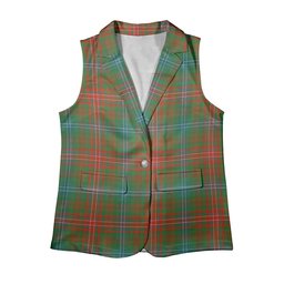 ScotsTee Shop Scottish Wilson Ancient Clan Women's Tartan Sleeveless Blazer Suit Vest