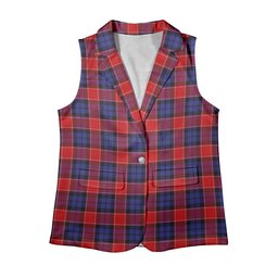 ScotsTee Shop Scottish Graham of Menteith Red Women's Tartan Sleeveless Blazer Suit Vest