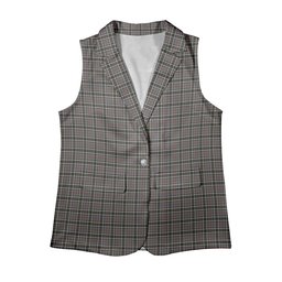ScotsTee Shop Scottish Thomson Dress Grey Women's Tartan Sleeveless Blazer Suit Vest