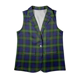 ScotsTee Shop Scottish MacEwen Modern SC Women's Tartan Sleeveless Blazer Suit Vest