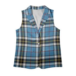 ScotsTee Shop Scottish Thompson Society Women's Tartan Sleeveless Blazer Suit Vest