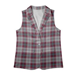 ScotsTee Shop Scottish MacLean of Duart Dress 4 Women's Tartan Sleeveless Blazer Suit Vest