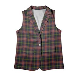 ScotsTee Shop Scottish Watson Kirby Women's Tartan Sleeveless Blazer Suit Vest
