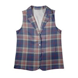 ScotsTee Shop Scottish Stewart of Appin Hunting Dress Women's Tartan Sleeveless Blazer Suit Vest