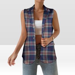 ScotsTee Shop Scottish Stewart of Appin Hunting Dress Women's Tartan Sleeveless Blazer Suit Vest