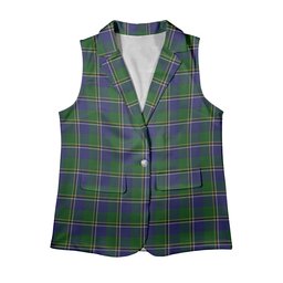 ScotsTee Shop Scottish Turnbull Hunting 1983 2 Women's Tartan Sleeveless Blazer Suit Vest