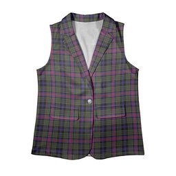ScotsTee Shop Scottish Graham of Airth Modern Women's Tartan Sleeveless Blazer Suit Vest