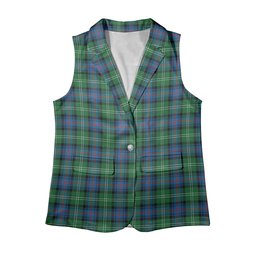 ScotsTee Shop Scottish Sutherland Old Ancient Women's Tartan Sleeveless Blazer Suit Vest