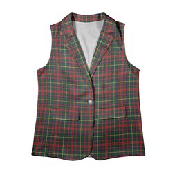 ScotsTee Shop Scottish MacIntosh Hunting Modern Women's Tartan Sleeveless Blazer Suit Vest