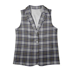 ScotsTee Shop Scottish Stewart Dress Blue Women's Tartan Sleeveless Blazer Suit Vest