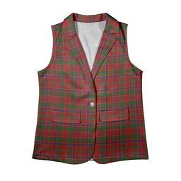 ScotsTee Shop Scottish Munro Women's Tartan Sleeveless Blazer Suit Vest