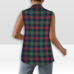 ScotsTee Shop Scottish McLennan Modern Women's Tartan Sleeveless Blazer Suit Vest
