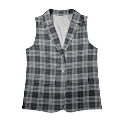 ScotsTee Shop Scottish Menzies Black Dress Women's Tartan Sleeveless Blazer Suit Vest