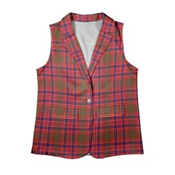 ScotsTee Shop Scottish Lumsden Modern Women's Tartan Sleeveless Blazer Suit Vest