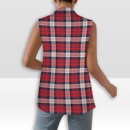ScotsTee Shop Scottish MacDonald Dress Irish Modern Women's Tartan Sleeveless Blazer Suit Vest