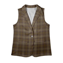 ScotsTee Shop Scottish Yarrow Women's Tartan Sleeveless Blazer Suit Vest