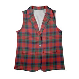 ScotsTee Shop Scottish MacDuff Modern Women's Tartan Sleeveless Blazer Suit Vest