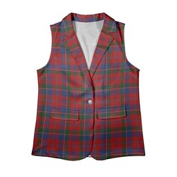 ScotsTee Shop Scottish MacDonald of Glenaladale Women's Tartan Sleeveless Blazer Suit Vest