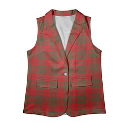 ScotsTee Shop Scottish McAlister of Glenbarr Modern Women's Tartan Sleeveless Blazer Suit Vest