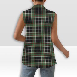 ScotsTee Shop Scottish Webster Modern Women's Tartan Sleeveless Blazer Suit Vest