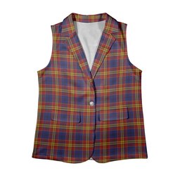 ScotsTee Shop Scottish McGurk Women's Tartan Sleeveless Blazer Suit Vest